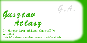 gusztav atlasz business card